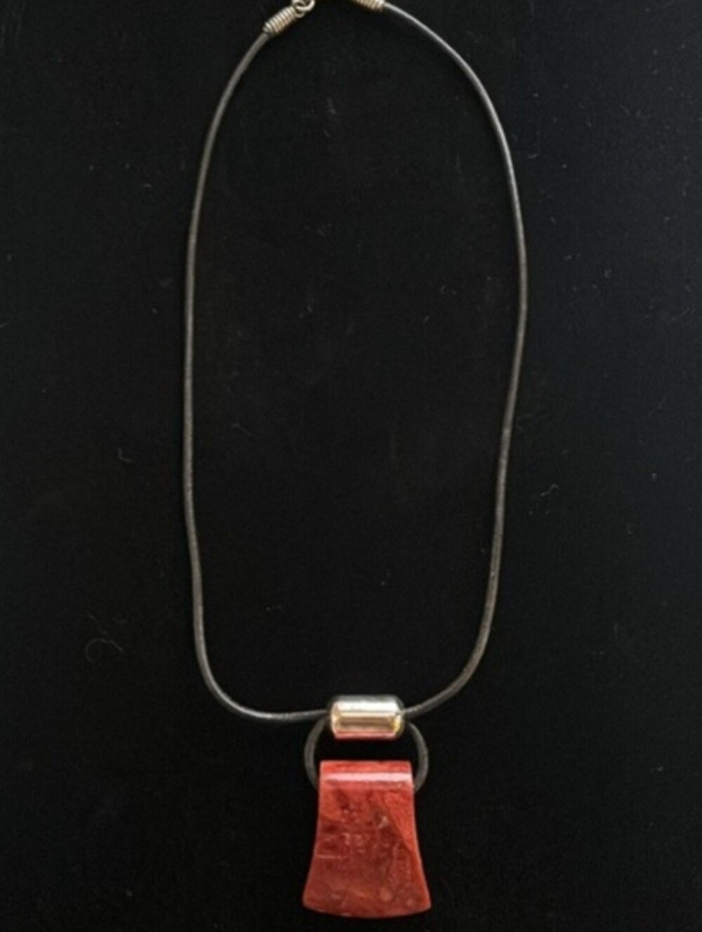 Silpada Coral Pendant Necklace N0965